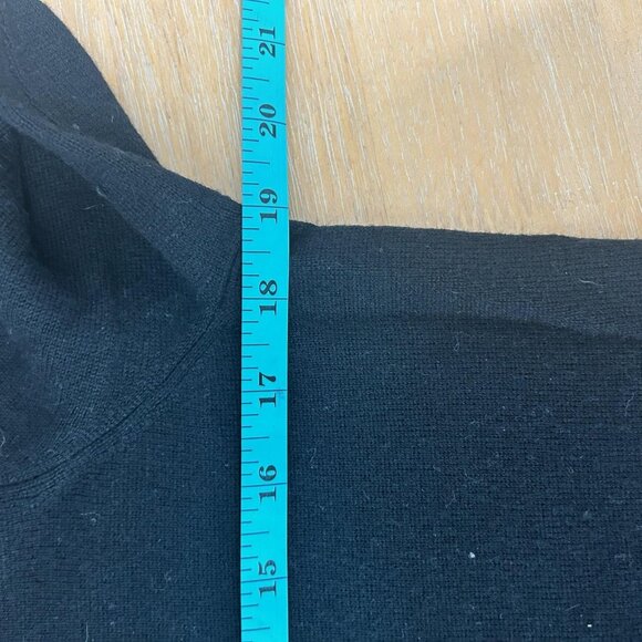 Bloomingdales Cashmere Sweater Womens L Black Embellished Ruffle Beaded Luxury - Picture 7 of 8